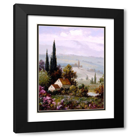 Country Comfort 2 Black Modern Wood Framed Art Print with Double Matting by Gaul, Charles
