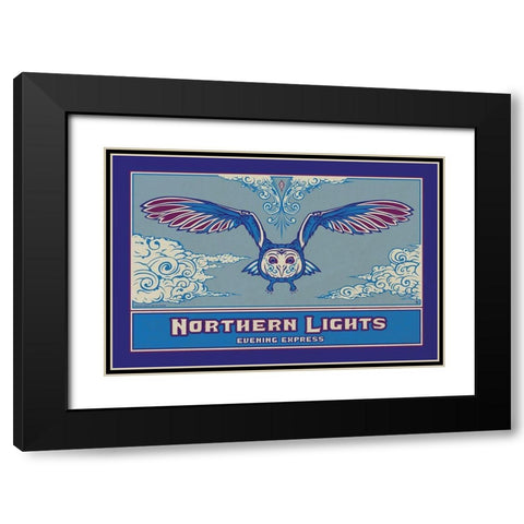 NoRThen Black Modern Wood Framed Art Print with Double Matting by Has