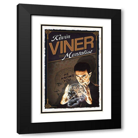 Kevin Viner Black Modern Wood Framed Art Print with Double Matting by Has