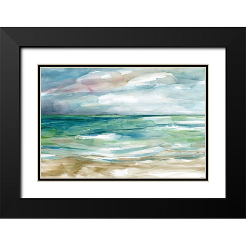 Low Tide 2 Black Modern Wood Framed Art Print with Double Matting by Franklin, Elizabeth