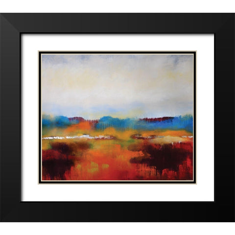 Color Review Black Modern Wood Framed Art Print with Double Matting by Sokol-Hohne