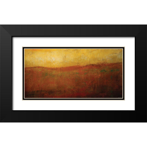 Golden Sunrise Black Modern Wood Framed Art Print with Double Matting by Sokol-Hohne