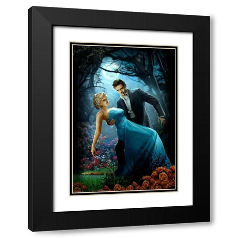 Twilight Black Modern Wood Framed Art Print with Double Matting by Brando, JJ