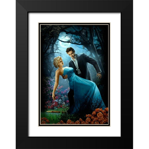 Twilight Black Modern Wood Framed Art Print with Double Matting by Brando, JJ