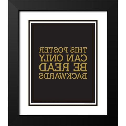 Backwards Black Modern Wood Framed Art Print with Double Matting by Brando, JJ