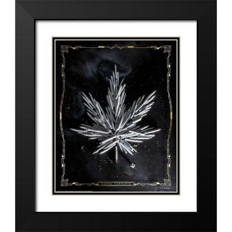 Carpe Cannabis Black Modern Wood Framed Art Print with Double Matting by Brando, JJ