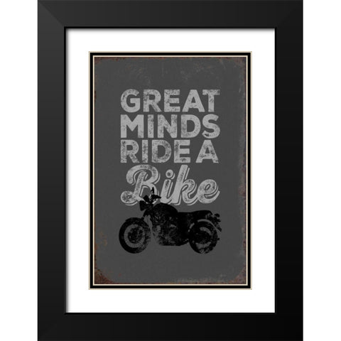 Great Minds Black Modern Wood Framed Art Print with Double Matting by Brando, JJ