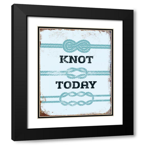 Knot Today Black Modern Wood Framed Art Print with Double Matting by Brando, JJ