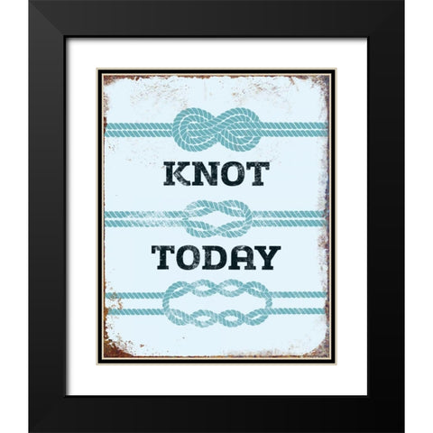 Knot Today Black Modern Wood Framed Art Print with Double Matting by Brando, JJ