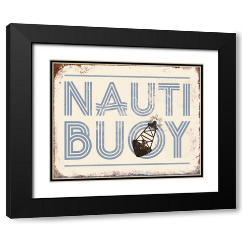 Nautibuoy Black Modern Wood Framed Art Print with Double Matting by Brando, JJ
