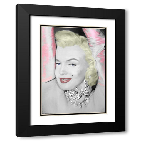 Diamonds are a Girls Best Friend Black Modern Wood Framed Art Print with Double Matting by Michael, Jerry