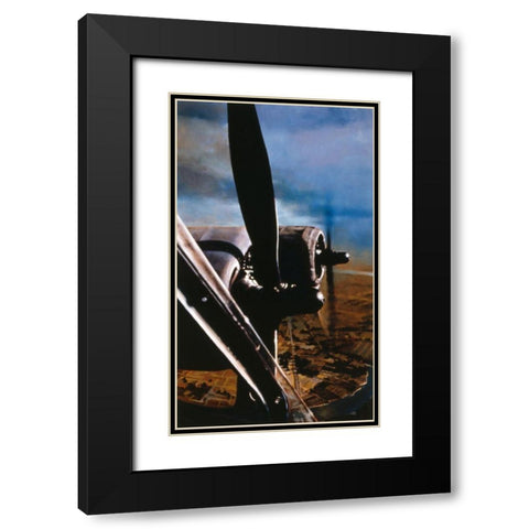 Prop Up Black Modern Wood Framed Art Print with Double Matting by Gipe, L.