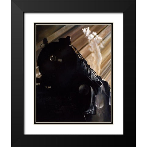 Power  Black Modern Wood Framed Art Print with Double Matting by Gipe, L.