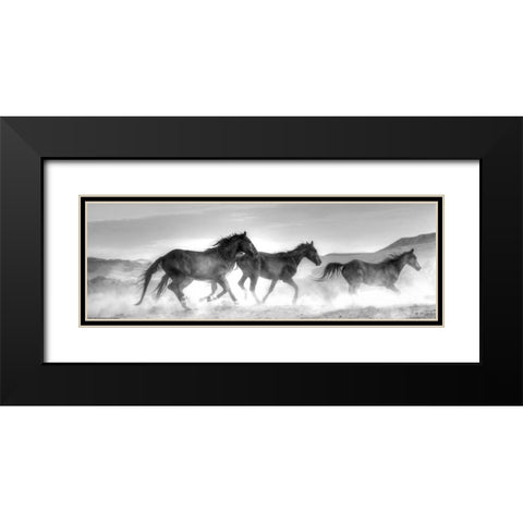 Rolling By Black Modern Wood Framed Art Print with Double Matting by Linden, Sally