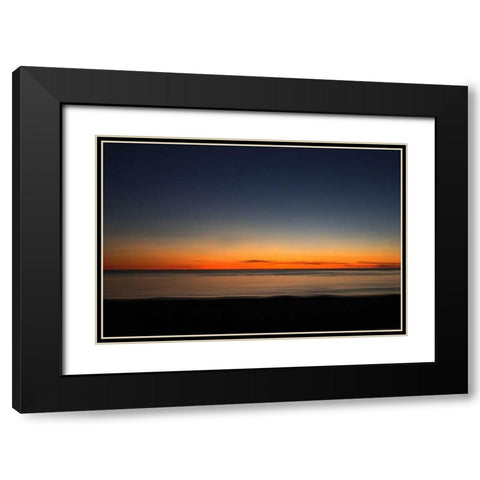 Ocean 7 Black Modern Wood Framed Art Print with Double Matting by Linden, Sally