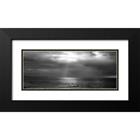 Sunbeam Black Modern Wood Framed Art Print with Double Matting by Linden, Sally