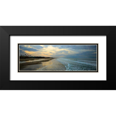 Beach Sky Black Modern Wood Framed Art Print with Double Matting by Linden, Sally