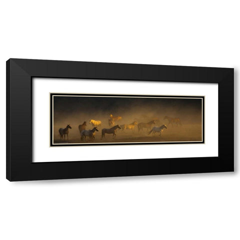 Way To Go Black Modern Wood Framed Art Print with Double Matting by Linden, Sally
