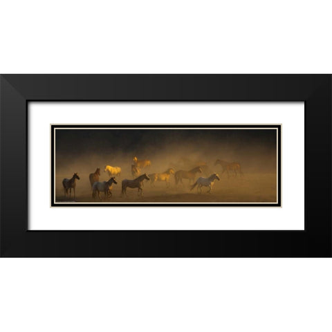 Way To Go Black Modern Wood Framed Art Print with Double Matting by Linden, Sally