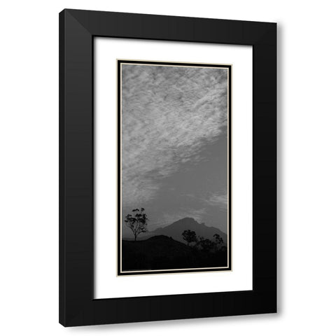 Upon the Mountain Black Modern Wood Framed Art Print with Double Matting by Linden, Sally
