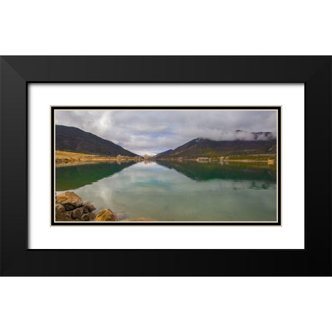 Rifle Gap Black Modern Wood Framed Art Print with Double Matting by Linden, Sally