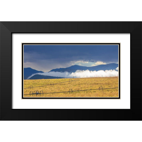 Irrigation Black Modern Wood Framed Art Print with Double Matting by Linden, Sally