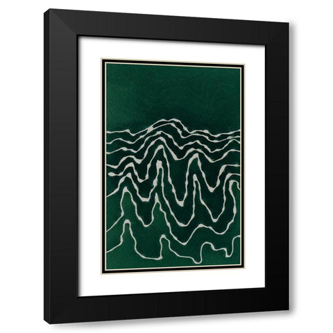 Greenlanscape Black Modern Wood Framed Art Print with Double Matting by Van, Laura