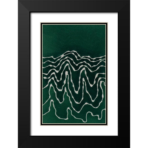 Greenlanscape Black Modern Wood Framed Art Print with Double Matting by Van, Laura