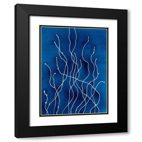 Blue Dream Black Modern Wood Framed Art Print with Double Matting by Van, Laura