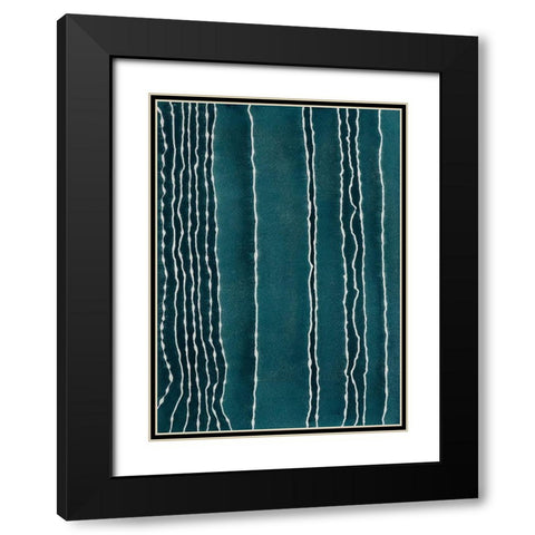 Staying Calm Black Modern Wood Framed Art Print with Double Matting by Van, Laura