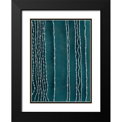 Staying Calm Black Modern Wood Framed Art Print with Double Matting by Van, Laura