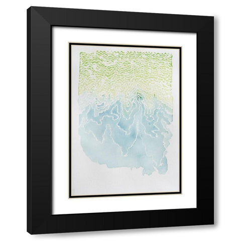 Reaching Black Modern Wood Framed Art Print with Double Matting by Van, Laura