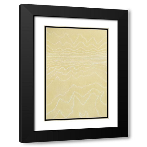 Plains Of Sand Black Modern Wood Framed Art Print with Double Matting by Van, Laura