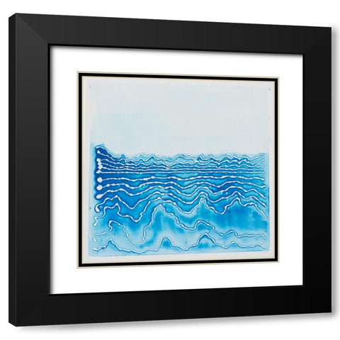 The River Black Modern Wood Framed Art Print with Double Matting by Van, Laura