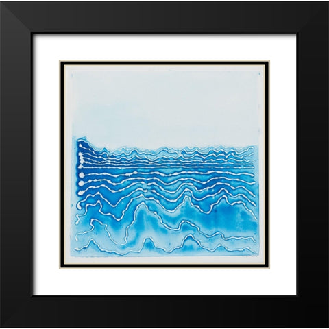 The River Black Modern Wood Framed Art Print with Double Matting by Van, Laura