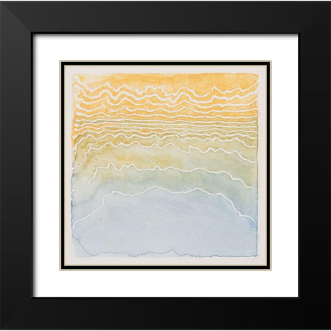 The Beach Black Modern Wood Framed Art Print with Double Matting by Van, Laura