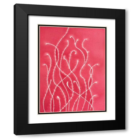 Reaching Black Modern Wood Framed Art Print with Double Matting by Van, Laura