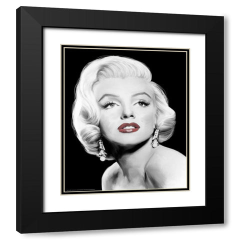 Stardust Black Modern Wood Framed Art Print with Double Matting by Michaels, Jerry