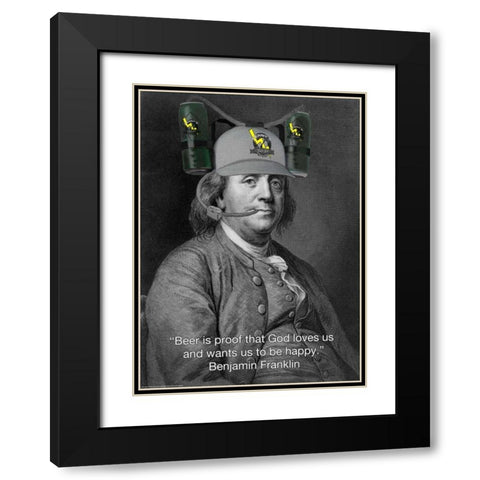 Bens Brew Black Modern Wood Framed Art Print with Double Matting by Michaels, Jerry