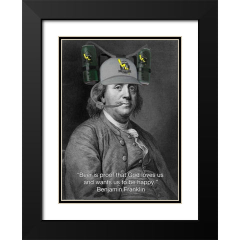 Bens Brew Black Modern Wood Framed Art Print with Double Matting by Michaels, Jerry