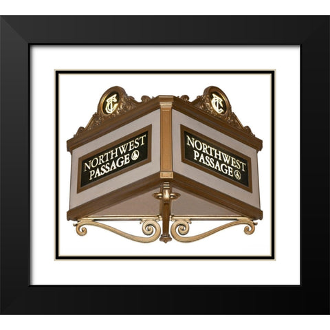 Nothwest Passage Black Modern Wood Framed Art Print with Double Matting by MTA