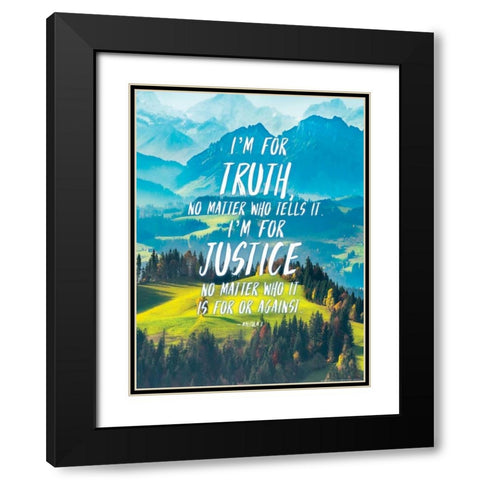 Quote 3 Black Modern Wood Framed Art Print with Double Matting by Nobleworks, Inc.