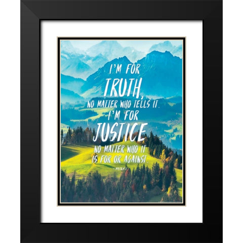 Quote 3 Black Modern Wood Framed Art Print with Double Matting by Nobleworks, Inc.