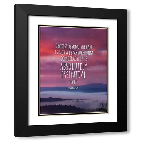 Quote 7 Black Modern Wood Framed Art Print with Double Matting by Nobleworks, Inc.