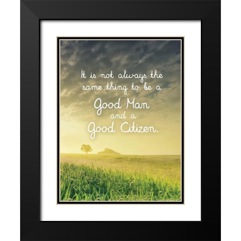 Quote 9 Black Modern Wood Framed Art Print with Double Matting by Nobleworks, Inc.