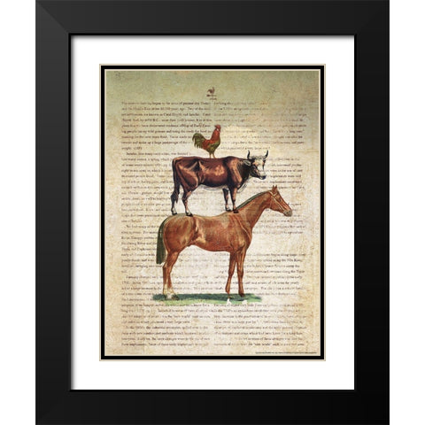 Farm Stand C1 Black Modern Wood Framed Art Print with Double Matting by Nobleworks, Inc.