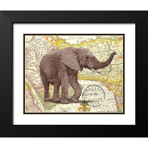 Trunk 1 Black Modern Wood Framed Art Print with Double Matting by Nobleworks, Inc.