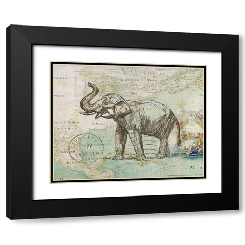 Trunk 2 Black Modern Wood Framed Art Print with Double Matting by Nobleworks, Inc.