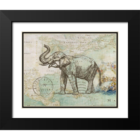 Trunk 2 Black Modern Wood Framed Art Print with Double Matting by Nobleworks, Inc.