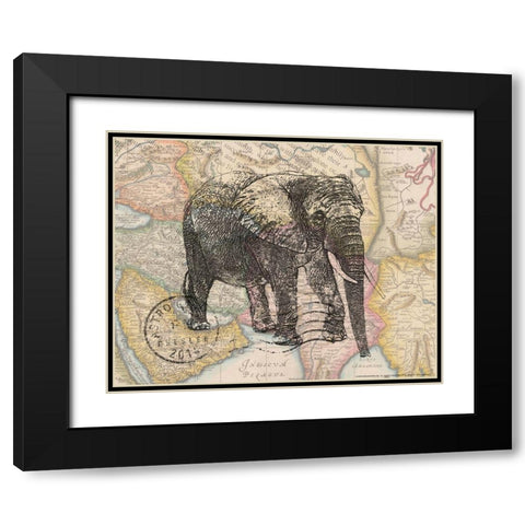 Trunk 4 Black Modern Wood Framed Art Print with Double Matting by Nobleworks, Inc.